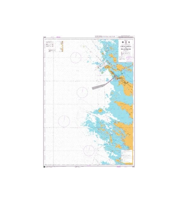 British Admiralty Nautical Chart 3830 Uskalinmaa to Iso-Enskeri
