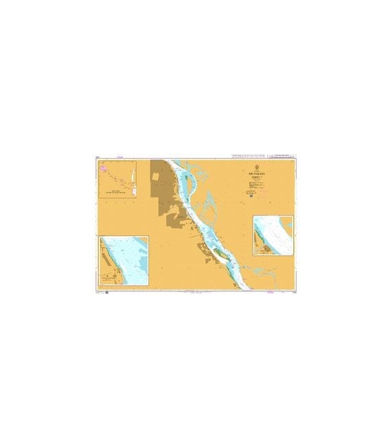 British Admiralty Nautical Chart 1329 Río Paraná Sheet 7