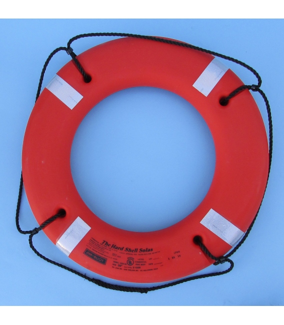 Hard Shell Ring Buoy - Solas Grade 30" Orange