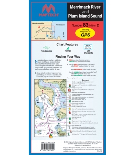 Merrimack River and Plum Island Sound Waterproof Chart WPC083, 2nd, 2016