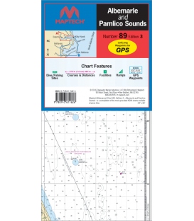 Albemarle & Pamlico Sounds Waterproof Chart WPC089, 3rd Edition, 2016