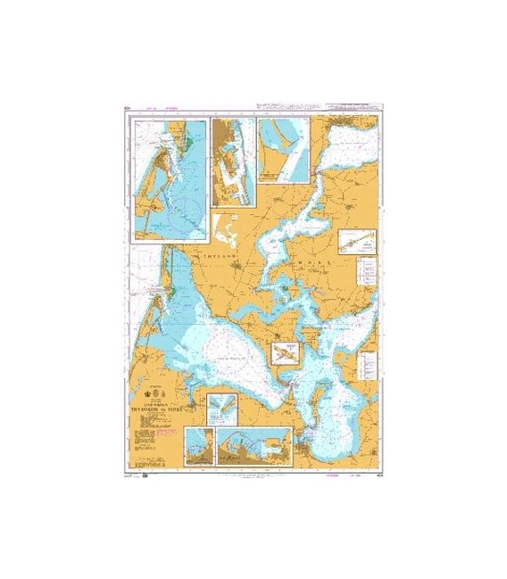 British Admiralty Nautical Chart 426 Thyboron to Mors
