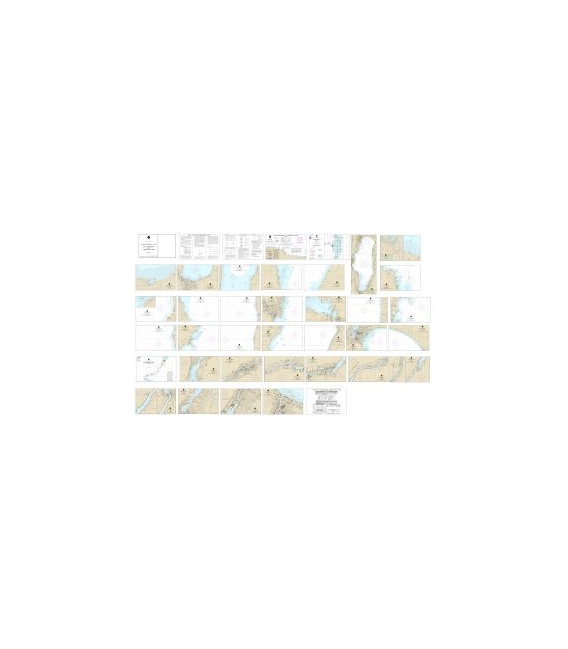 NOAA Chart 14916 SMALL-CRAFT BOOK CHART - Lake Winnebago and Lower Fox River (book of 34 charts)