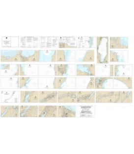 NOAA Chart 14916 SMALL-CRAFT BOOK CHART - Lake Winnebago and Lower Fox River (book of 34 charts)