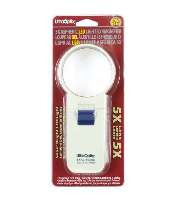2.5 Round LED Lighted 5X Magnifier