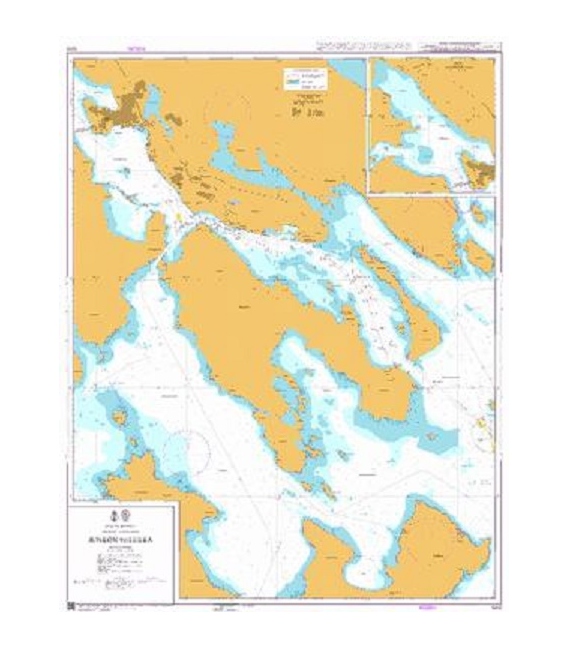 British Admiralty Nautical Chart 1010 Junkon to Lulea