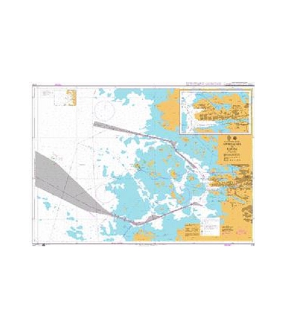 British Admiralty Nautical Chart 2167 Approaches to Rauma