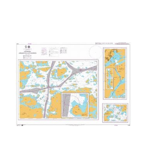 British Admiralty Nautical Chart 2185 Lovskar, Askgrund and Parainen