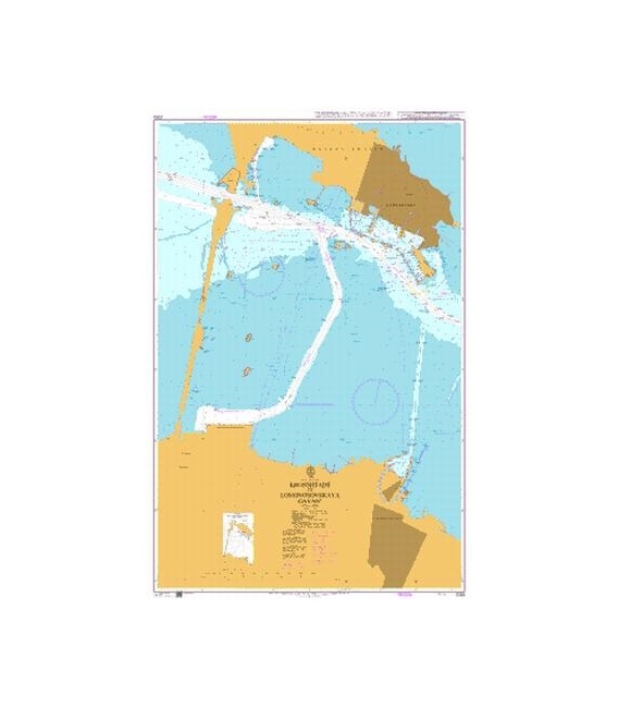 British Admiralty Nautical Chart 2363 Kronshtadt to Lomonosovskaya Gavan'