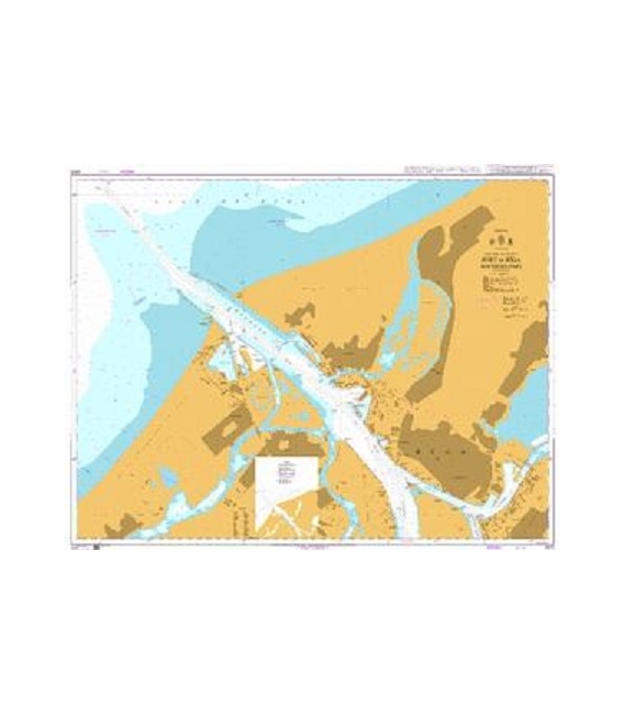 British Admiralty Nautical Chart 2972 Port of Riga Northern Part