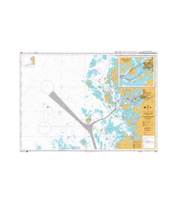 British Admiralty Nautical Chart 3803 Approaches to Uusikaupunki (Nystad)