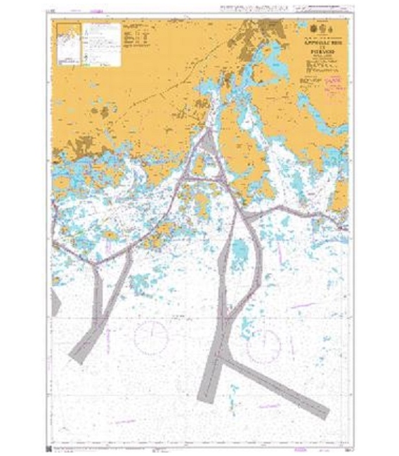 British Admiralty Nautical Chart 3817 Approaches to Porvoo