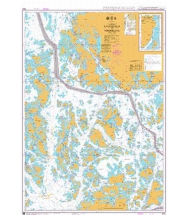 British Admiralty Nautical Chart 3828 Kaurissalo to Norrskata