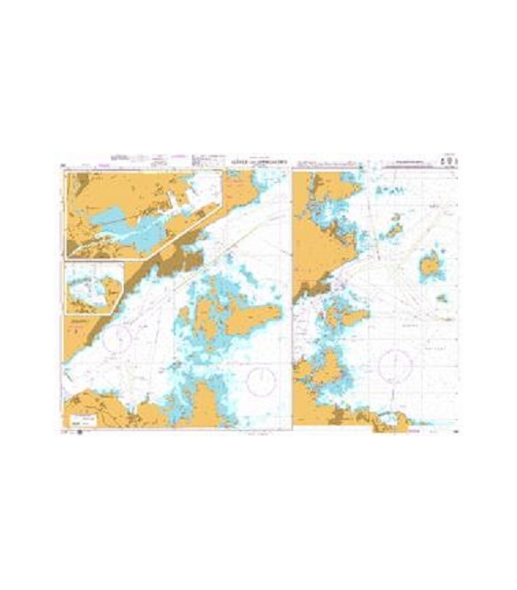 British Admiralty Nautical Chart 956 Gävle and Approaches