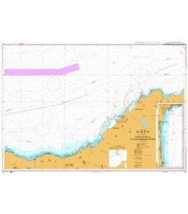 British Admiralty Nautical Chart 141 Approaches to Tanger-Mediteranee
