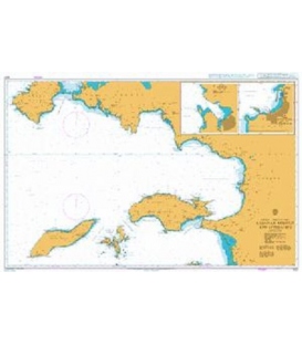 British Admiralty Nautical Chart 1057 Kusadasi Korfezi and Approaches