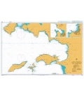 British Admiralty Nautical Chart 1057 Kusadasi Korfezi and Approaches