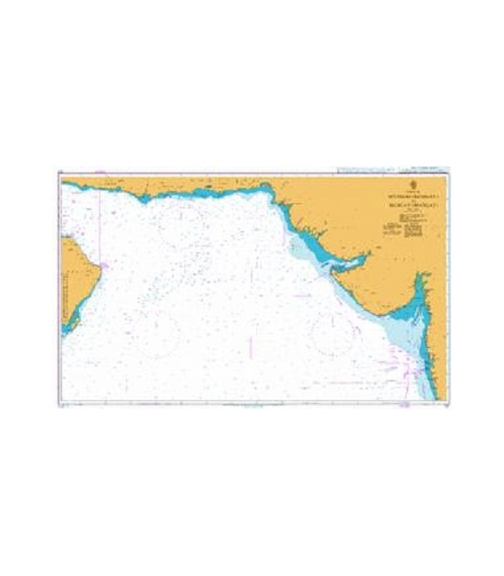 British Admiralty Nautical Chart 707 Mumbai (Bombay) to Muscat (Masqat)