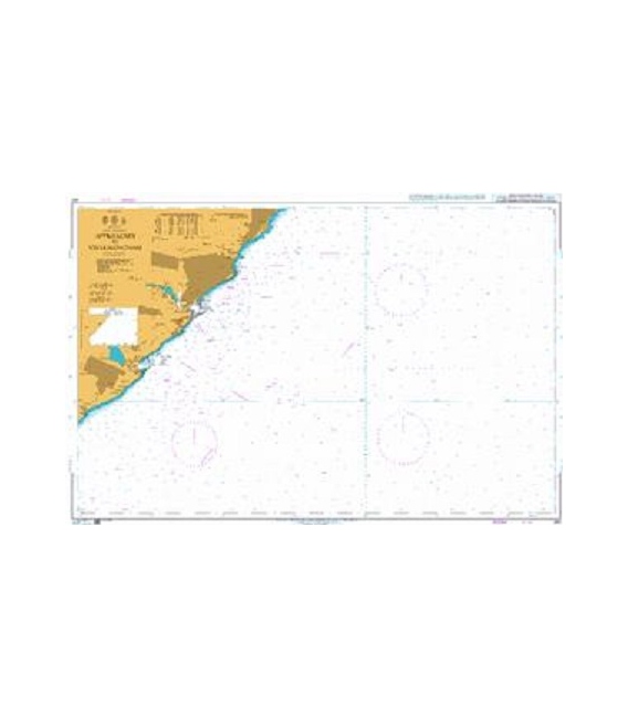 British Admiralty Nautical Chart 243 Approaches to Vishakhapatnam