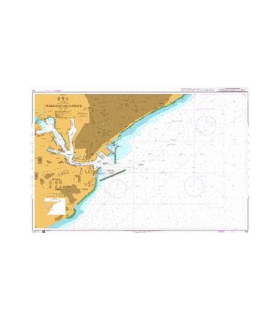 British Admiralty Nautical Chart 244 Vishakhapatnam Harbour