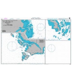 British Admiralty Nautical Chart  2140 Plans in Bunguran