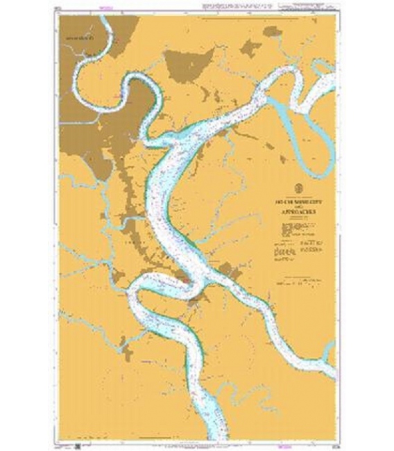 British Admiralty Nautical Chart 1036 Ho Chi Minh City and Approaches