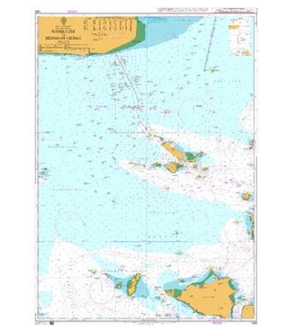 British Admiralty Nautical Chart 1303 Nanhui Zui to Huoshan Liedao