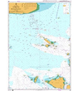 British Admiralty Nautical Chart 1303 Nanhui Zui to Huoshan Liedao