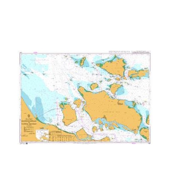 British Admiralty Nautical Chart 1304 Huoshan Liedao to Luotou Shuidao