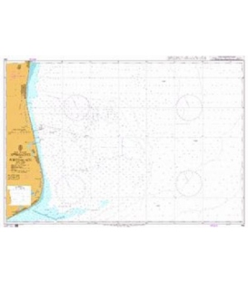 British Admiralty Nautical Chart 496 Approaches to Porto do Açu