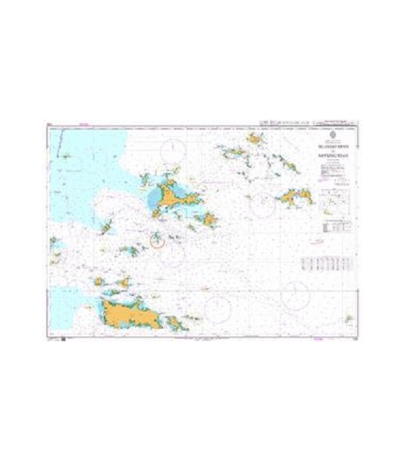 British Admiralty Nautical Chart 1306 Huaniao Shan to Sanxing Shan