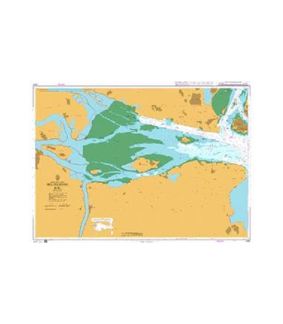 British Admiralty Nautical Chart 3453 Jiulongjiang Kou