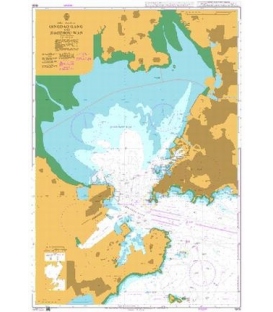 British Admiralty Nautical Chart 1505 Qingdao Gang and Jiaozhou Wan