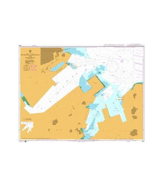 British Admiralty Nautical Chart 1506 Huangdao Qianwan and Haixi Wan
