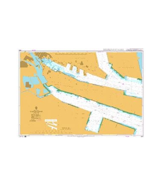 British Admiralty Nautical Chart 2662 Tianjin Gang