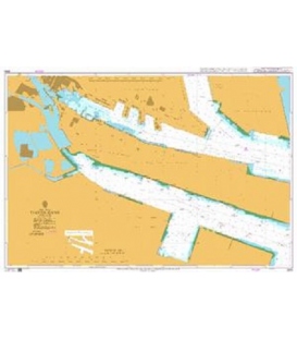 British Admiralty Nautical Chart 2662 Tianjin Gang
