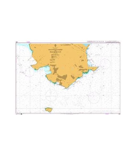 British Admiralty Nautical Chart 3696 Dalian Gang, Nianyuwan Gangqu and Dagushan Wan