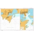 British Admiralty Nautical Chart 1105 Approaches to Guaymas