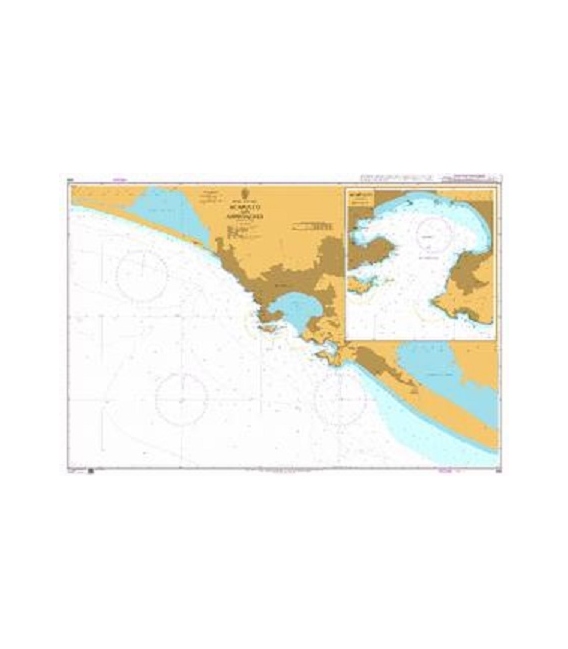 British Admiralty Nautical Chart 656 Acapulco and Approaches