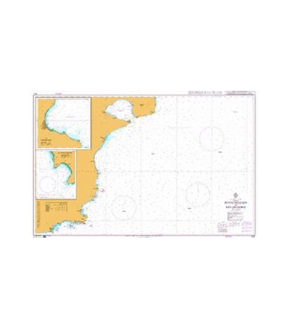 British Admiralty Nautical Chart 3331 Punta Delgada to San Gregorio