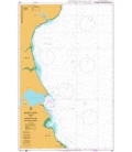 British Admiralty Nautical Chart 3335 Puerto Santa Cruz to Estrecho de Magallanes