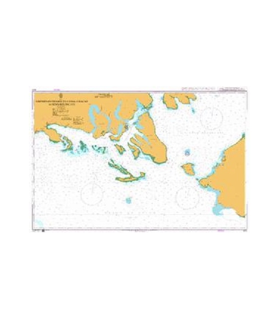British Admiralty Nautical Chart 4272 Eastern Entrance to Canal Chacao to Seno Reloncavi