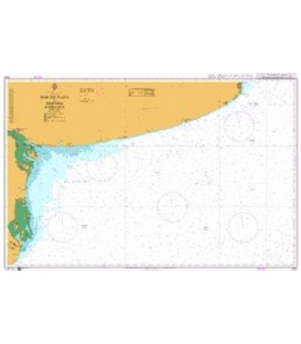 British Admiralty Nautical Chart 3329 Mar del Plata to Segunda Barranca