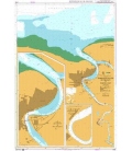 British Admiralty Nautical Chart 2765 Suriname River Entrance to Toevlucht