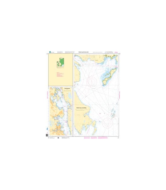 Norwegian Nautical Chart 491 Kårstø og Karmsundet