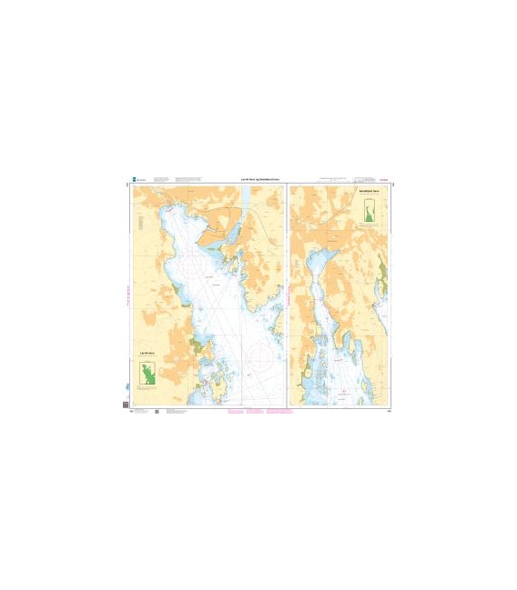 Norwegian Nautical Chart 480 Larvik havn - Sandefjord havn
