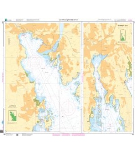 Norwegian Nautical Chart 480 Larvik havn - Sandefjord havn