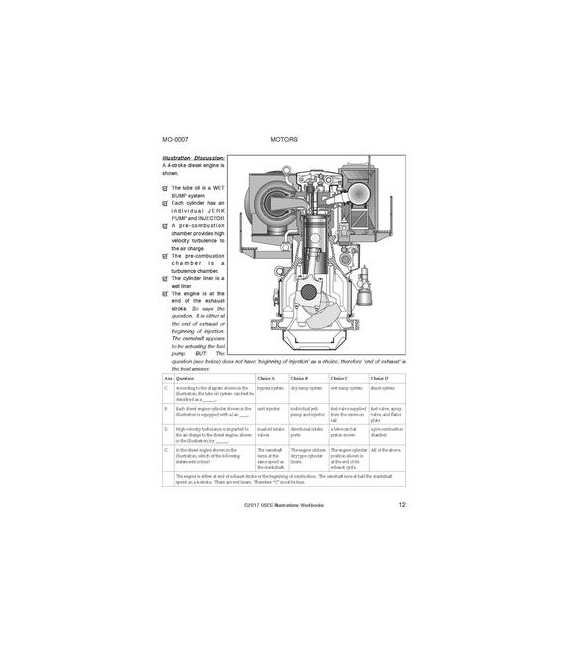 USCG Illustrations Workbook, Volume 1 (Motor Plants) 2019 Edition