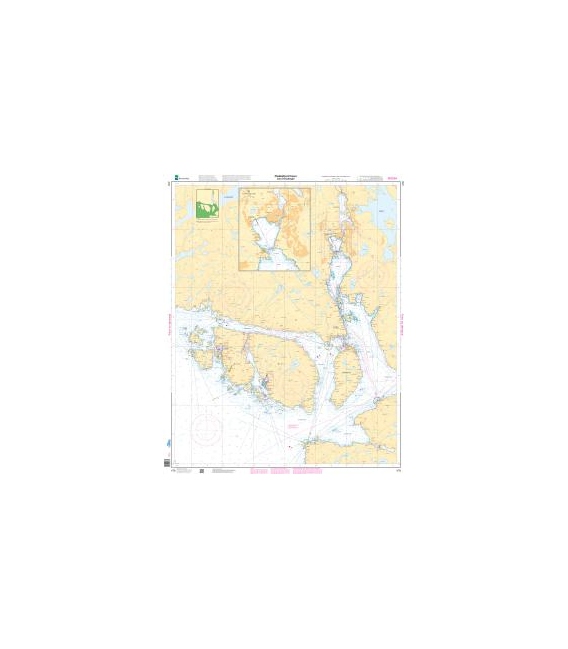 Norwegian Nautical Chart 478 Flekkefjord havn med innseilinger