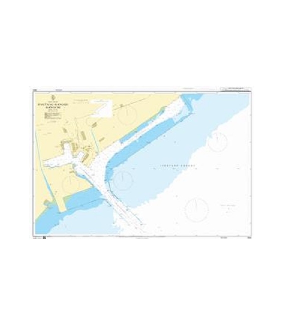 British Admiralty Nautical Chart 2642 Jingtang Gangqu Gangchi